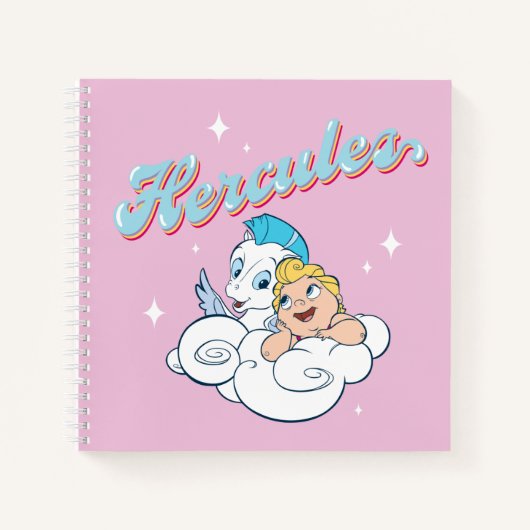 Baby Hercules and Pegasus on a Cloud Notebook Notitieboek (Voorkant)