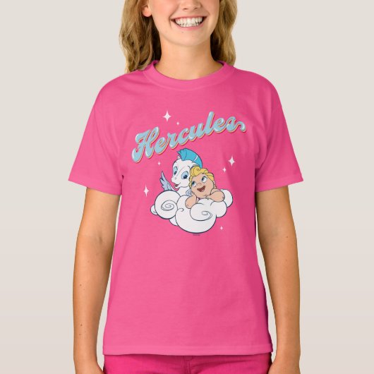 Baby Hercules and Pegasus on a Cloud T-Shirt (Devant)
