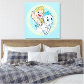 Baby Hercules Riding Pegasus Canvas Print (Insitu (Slaapkamer))