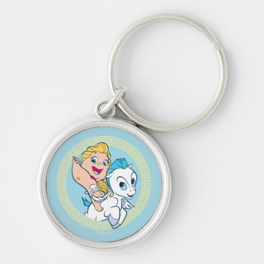 Baby Hercules Riding Pegasus Keychain (Voorkant)