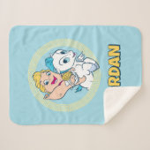 Baby Hercules Riding Pegasus Sherpa Blanket Sherpa Deken (Voorkant (horizontaal))