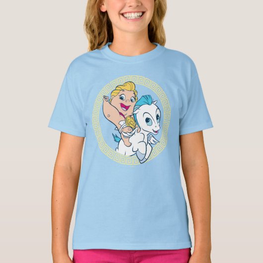 Baby Hercules Riding Pegasus T-Shirt (Devant)