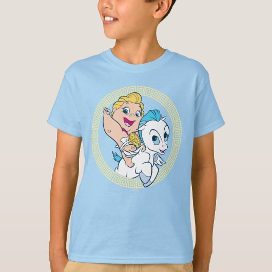 Baby Hercules Riding Pegasus T-Shirt (Devant)