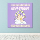 Baby Hercules - Stay Strong Canvas Print (Insitu (Houten vloer))