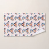 Baby Herten met geweien en bloemen Patroon Bad Handdoek (Handdoek)