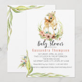 Baby herten voor een baby meisje Baby shower Kaart (Voorkant / Achterkant)