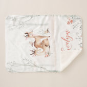 Baby Herten Woodland Deken | 30x40 Sherpa (Voorkant (horizontaal))