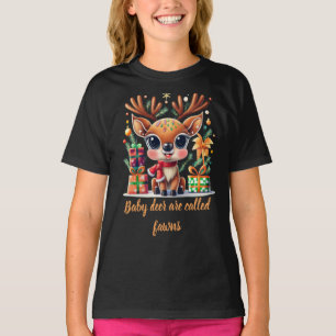 Baby-herten worden fawns genoemd t-shirt