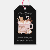 Baby Het is buiten koud Cadeaulabel (Achterkant)