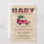 Baby Het is buiten koud | Kerstfeestdag Kaart (Voorkant)