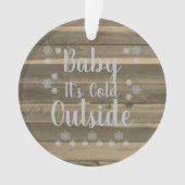 Baby Het is buiten koud Ornament (voorkant)