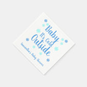 Baby Het is buiten koud Servet (Hoek)