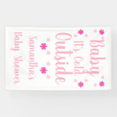 Baby Het is buiten koud Spandoek (Horizontaal)