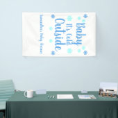 Baby Het is buiten koud Spandoek (Beurs)