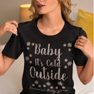 Baby Het is buiten koud T-shirt