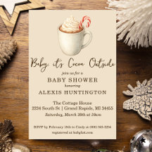 Baby, het is Cocoa Buiten Baby Shower Uitnodiging