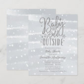 Baby Het is de Koude Uitnodiging van het Baby show (Voorkant / Achterkant)