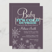 Baby Het is de Koude Uitnodiging van het Buiten Ba (Voorkant / Achterkant)