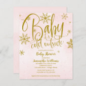 Baby Het is de Koude Uitnodiging van het Buiten Ba (Voorkant / Achterkant)