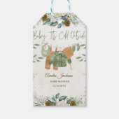 Baby Het is de Koude Uitnodiging van het Buiten Ba Cadeaulabel (Voorkant)