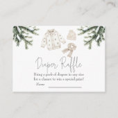 Baby Het is een koude buitenste Baby shower luiers Informatiekaartje (Voorkant)