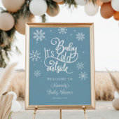 Baby Het is het Koude Onthaal van het Baby shower Poster
