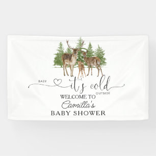 Baby Het is het Koude Onthaal van het Baby shower Spandoek