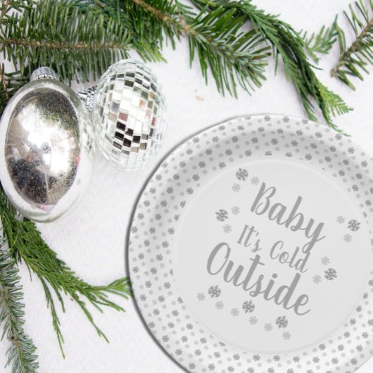 Baby Het is koud Bord voor extern papier