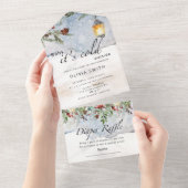 Baby het is koud buiten All In One Uitnodiging (Afscheurbaar)