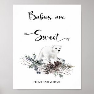 Baby het is koud buiten Babies zijn lief Poster
