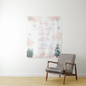 Baby Het is koud buiten Baby shower achtergrond Wandkleed (In situ)