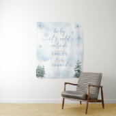 Baby Het is koud buiten Baby shower achtergrond Wandkleed (In situ)