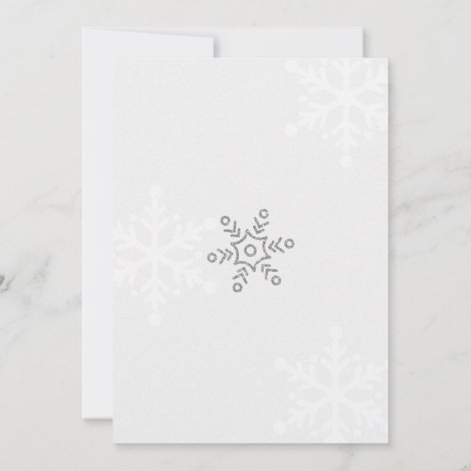 Baby Het is Koud Buiten Baby shower Uitnodigen - B Kaart (Achterkant)