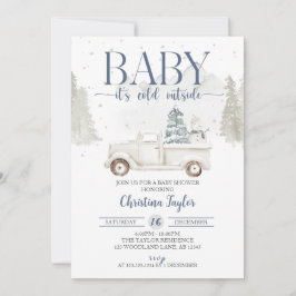 Baby Het is koud buiten Baby shower, winterdouche Kaart
