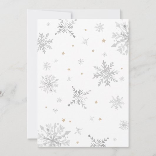 Baby Het is koud buiten Beren ballon Baby shower Kaart (Achterkant)