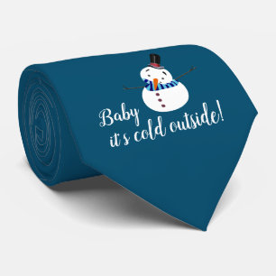Baby Het is koud buiten, Blue Snowman Stropdas
