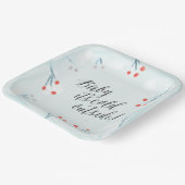 "Baby het is koud buiten!" Bord WinterBaby shower (Gebogen)