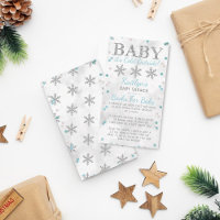 Baby Het is koud buiten Boys Winter Baby shower