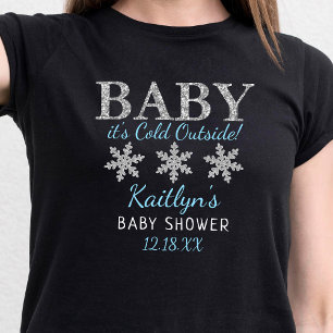 Baby Het is koud buiten Boys Winter Baby shower T-shirt