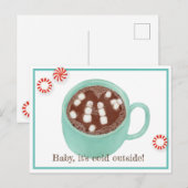 "Baby, het is koud buiten!" Briefkaart (Voorkant / Achterkant)