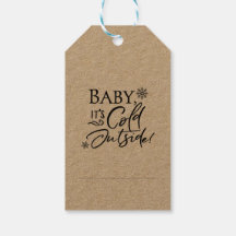 Baby het is koud buiten cadeau Labels