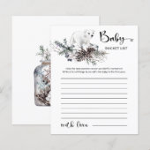 Baby het is koud buiten de lijst met baby showers  (Voorkant / Achterkant)