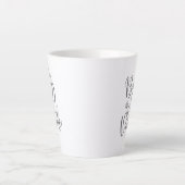 Baby Het is koud buiten de moderne scriptvakantie Latte Mok (Voorkant)