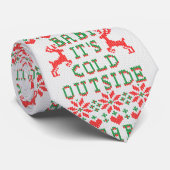 Baby Het is koud buiten de Ugly Sweater Style Stropdas (Opgerold)