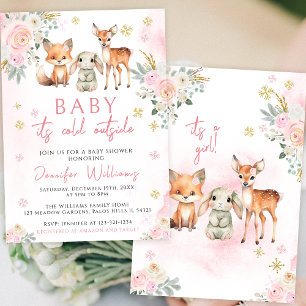 Baby Het is koud buiten de uitnodiging voor de win