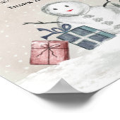 Baby het is koud buiten de winter. poster (Hoek)