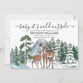 Baby het is koud buiten de Wintersneeuw van het Ba Kaart (Voorkant)