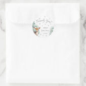Baby het is koud buiten | Fawn Winter Baby shower Ronde Sticker (Tas)