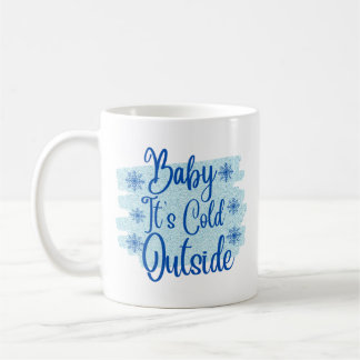 Baby Het is koud buiten feestdag Koffiemok