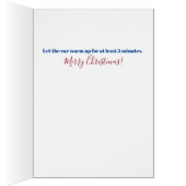 Baby, het is koud buiten. feestdagenkaart (Binnen (Rechts))